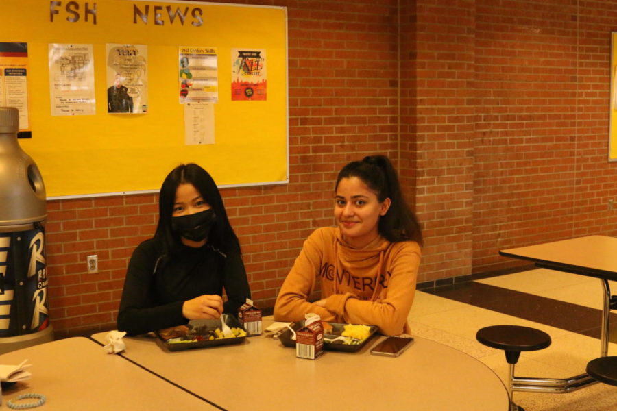 Students at Fargo South enjoy their free lunch... for now.